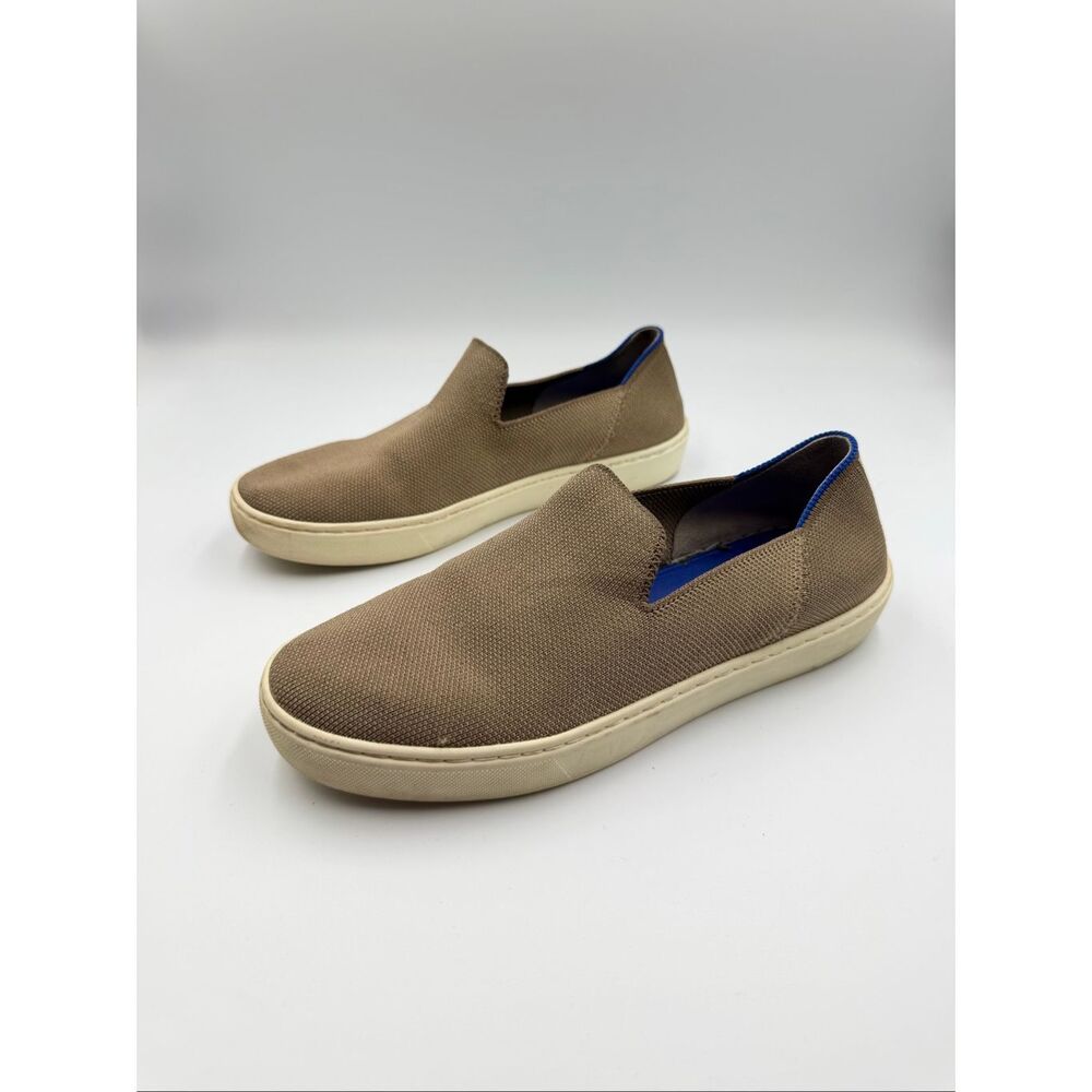 Rothy’s The Sneaker Slip On Taupe Knit Shoes Women’s Size 7.5 Washable Casual - Picture 2 of 12